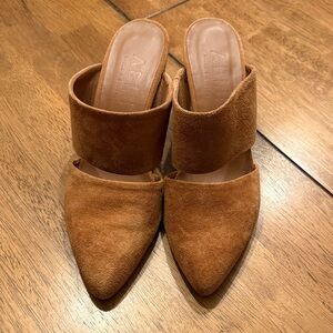 Able Women's Brown Suede Mules